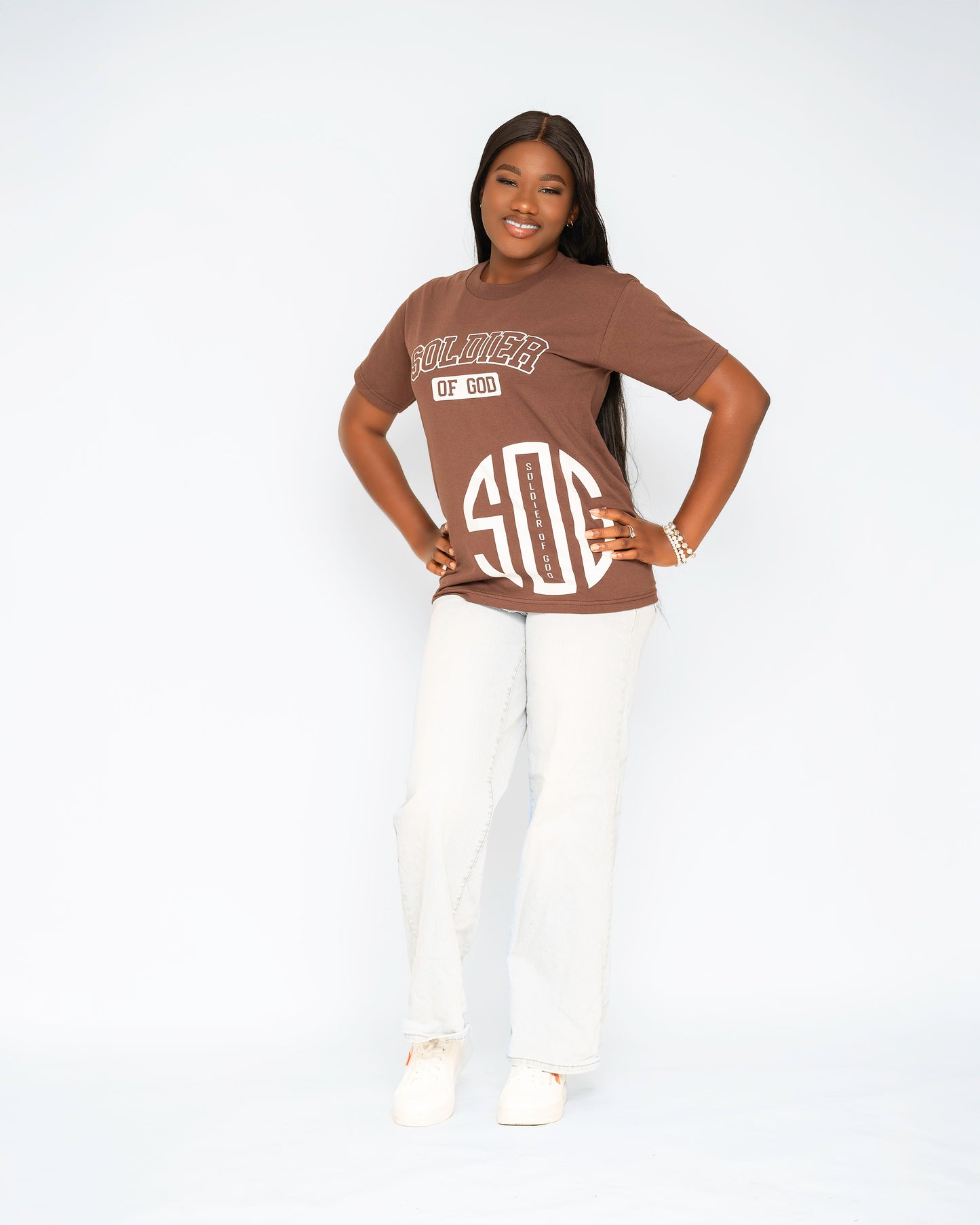 Soldier of God Brown T-shirt