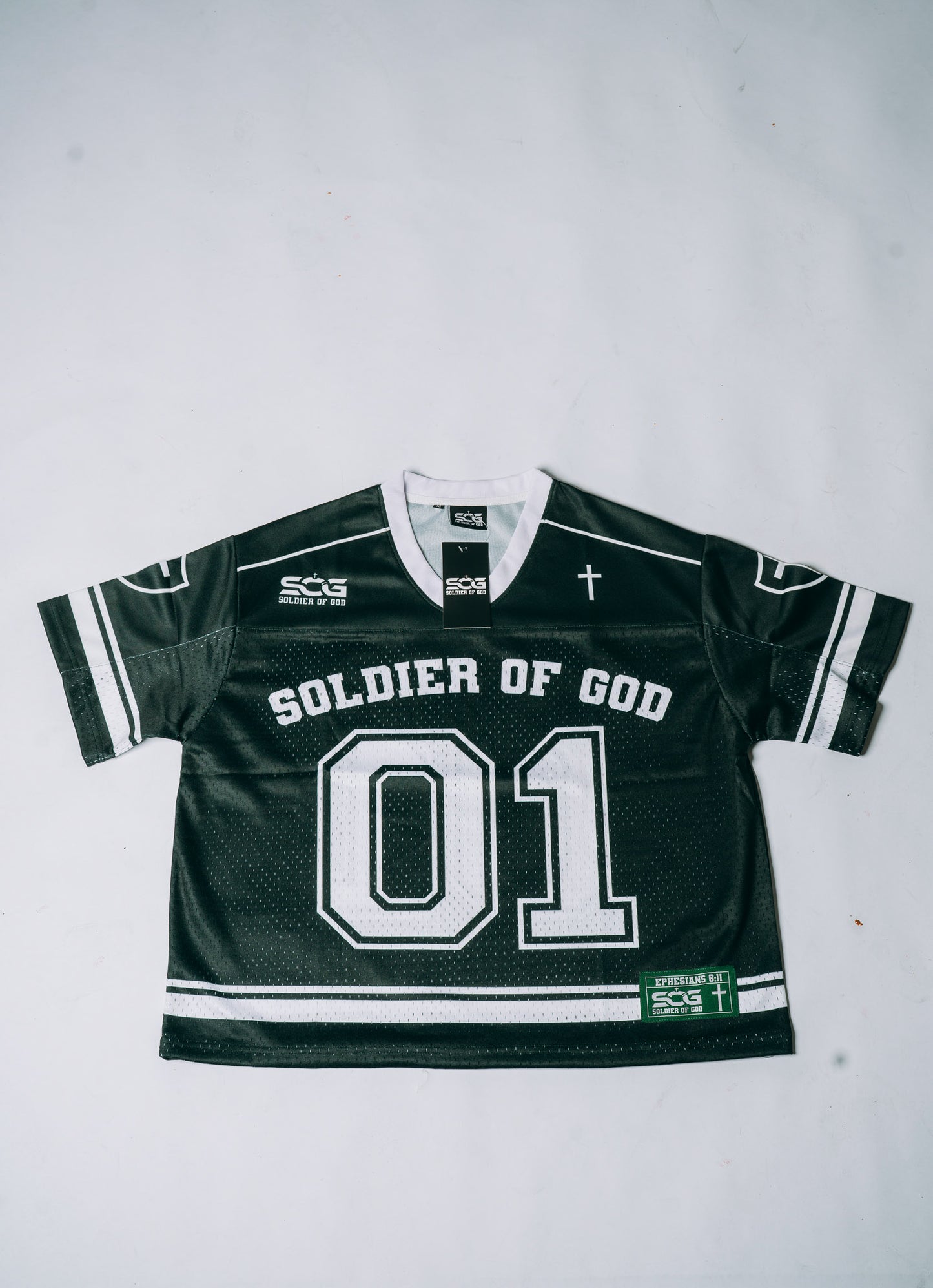Dark Green Soldier of God Jersey