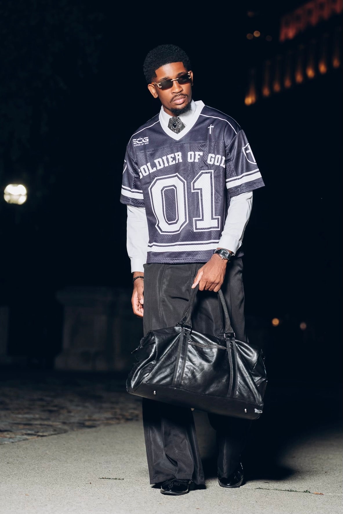 Navy Blue Soldier of God Jersey