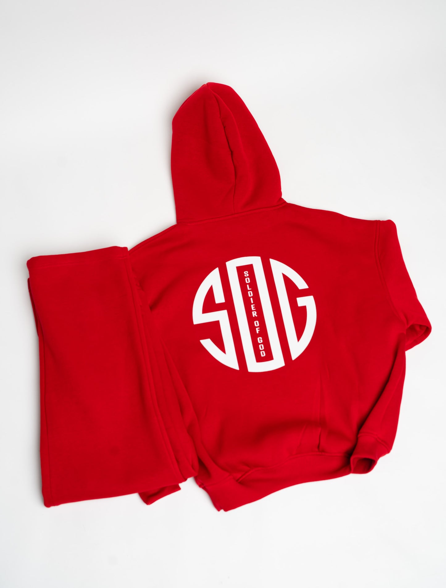 Red Soldier of God hoodie set