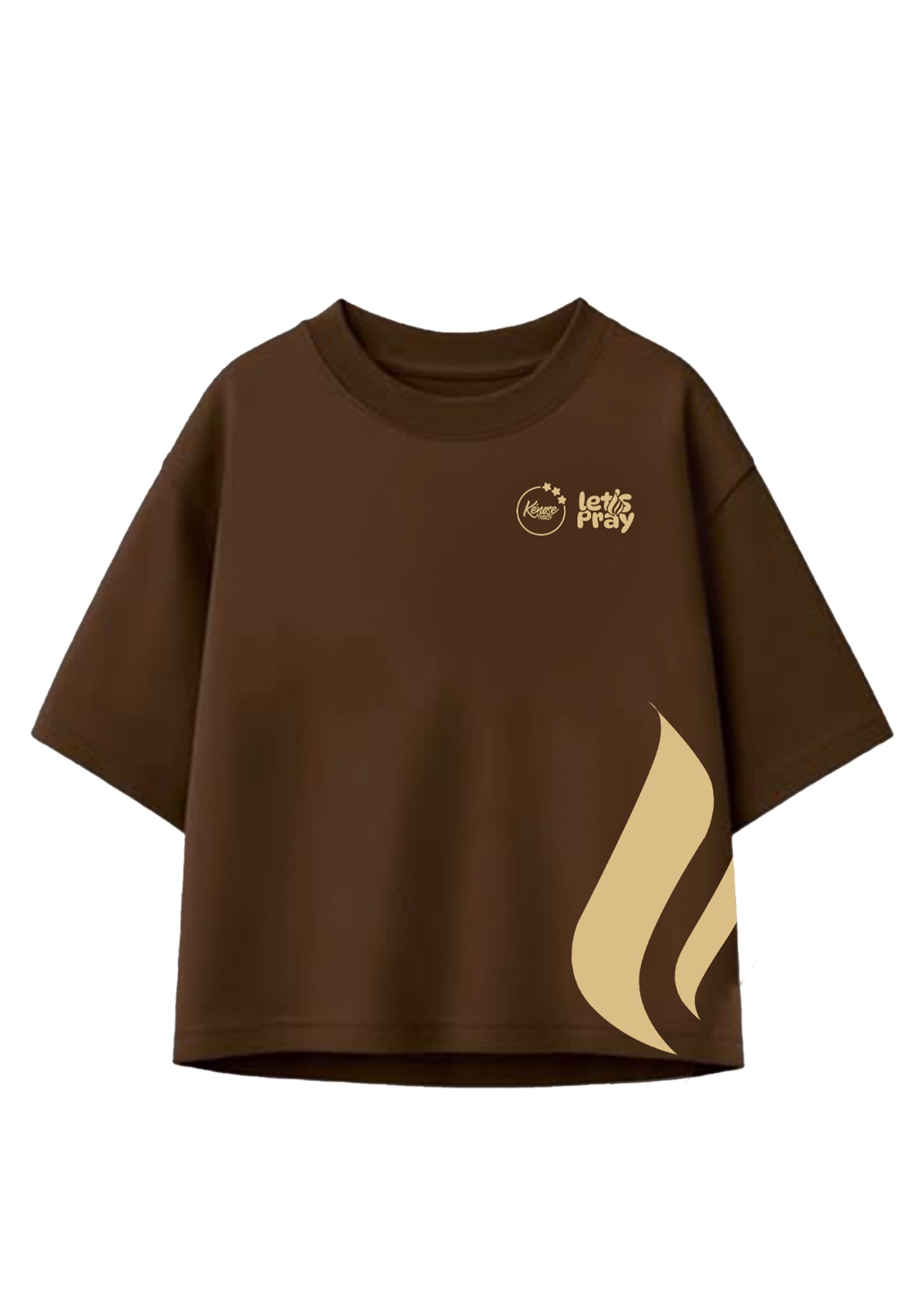 Let’s Pray 2026 brown t-shirt